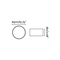 Plafón Seven 50cm Faro